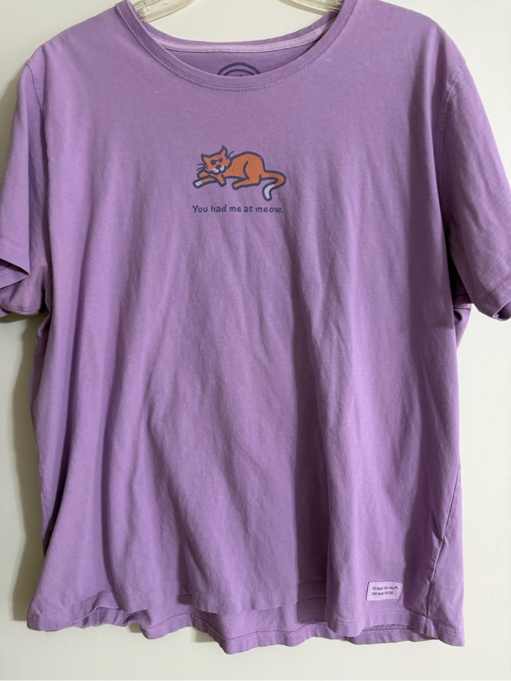 Purple Cat Graphic Tee - Casual Men’s Shirt